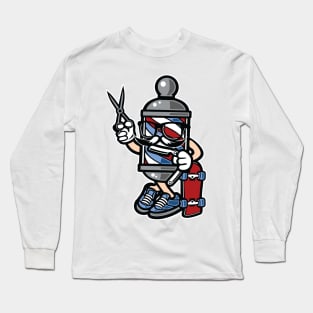 Barber Skater Long Sleeve T-Shirt